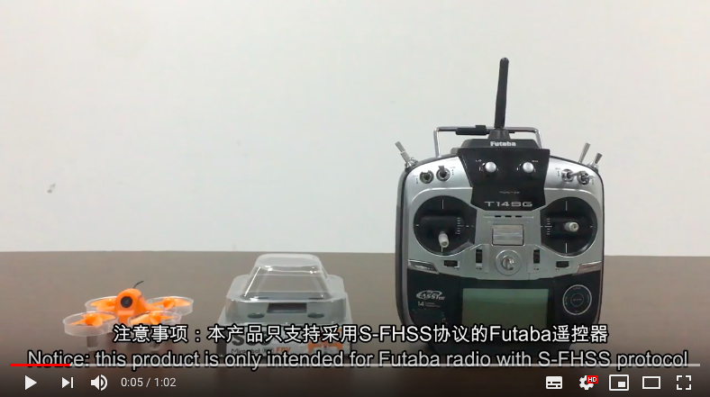How to bind Futaba radio to the drone S85